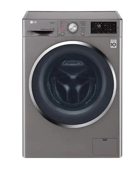 LG 8KG Silver Front Loader Washing Machine (Direct Drive, 10-Year Motor Warranty)